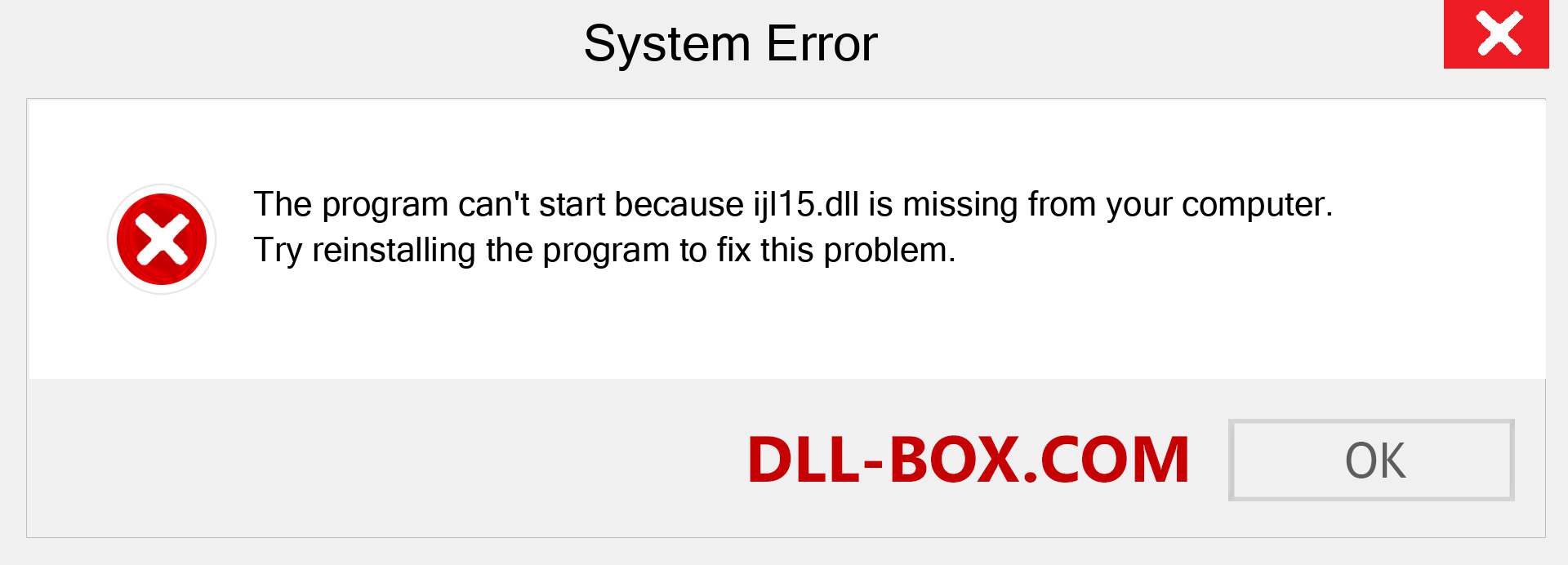  ijl15.dll file is missing?. Download for Windows 7, 8, 10 - Fix  ijl15 dll Missing Error on Windows, photos, images